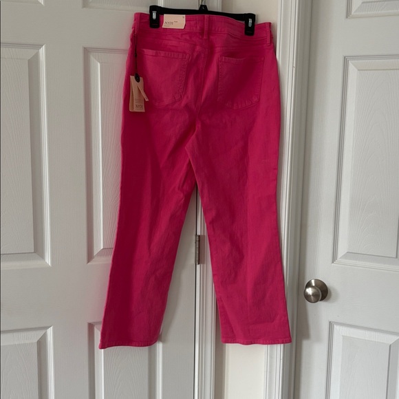 NYDJ Marilyn Straight Pink Peony Jeans - Picture 2 of 14